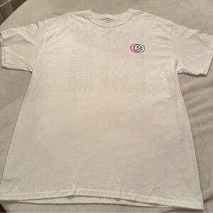 Empyre White Graphic T-Shirt LOVE ME/HATE ME Back Print Skatewear